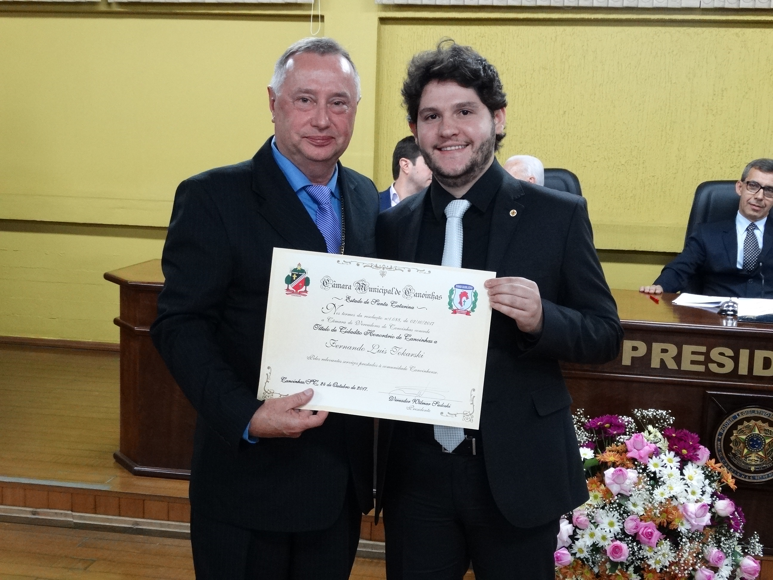 Câmara concede títulos de Cidadãos Beneméritos e Honorários de Canoinhas