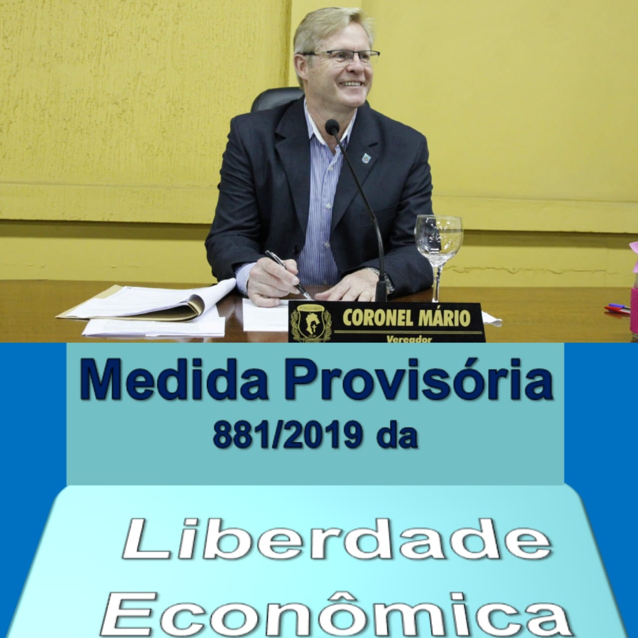 Coronel Mário encaminhou anteprojeto de Lei para facilitar a geração de emprego e renda em Canoinhas