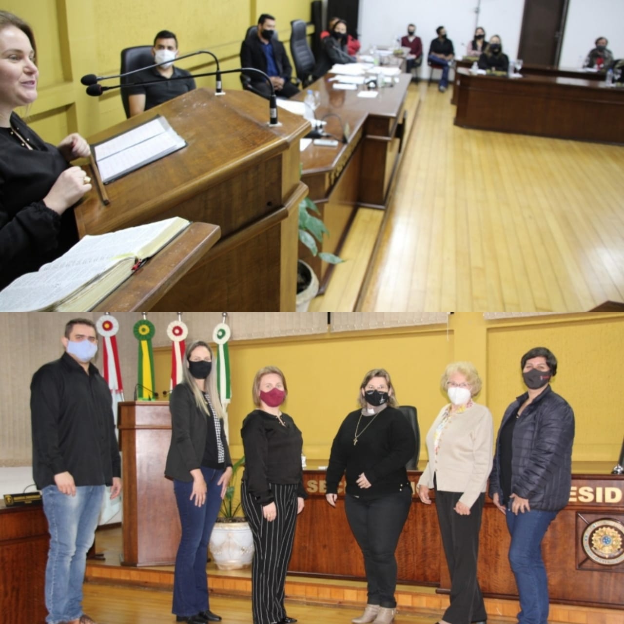 Pastora da Comunidade Luterana de Canoinhas participa de Sessão na Câmara de Vereadores e fala dos 100 anos  