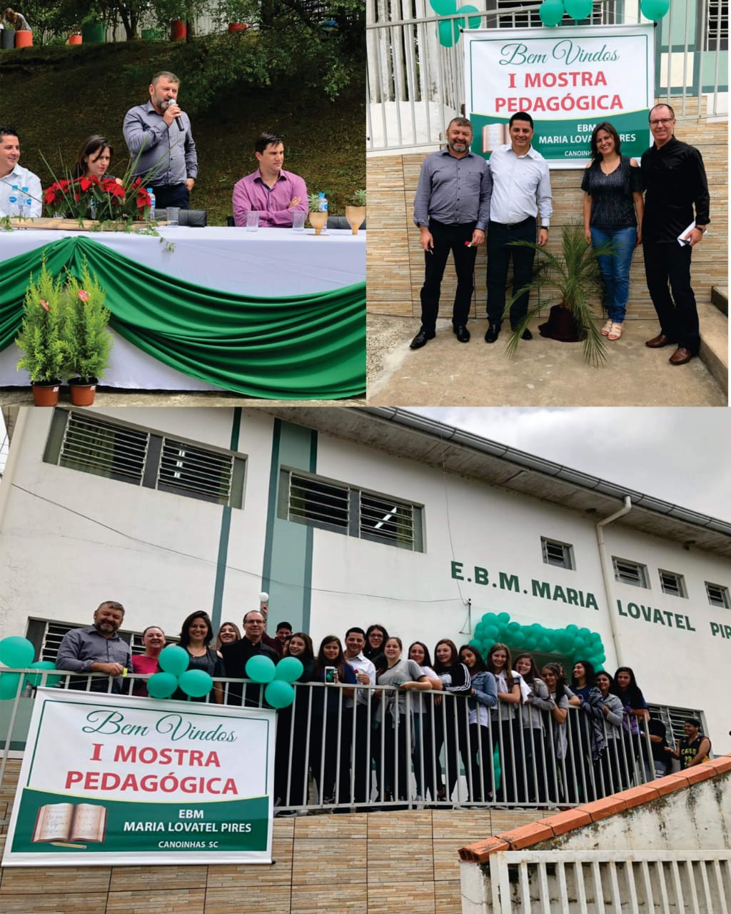 Presidente da Câmara de Vereadores Célio Galeski participa da 1ª Mostra Pedagógica na EBM Maria Lovatel Pires