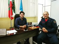 Presidente recebe visita do Comandante do Corpo de Bombeiros