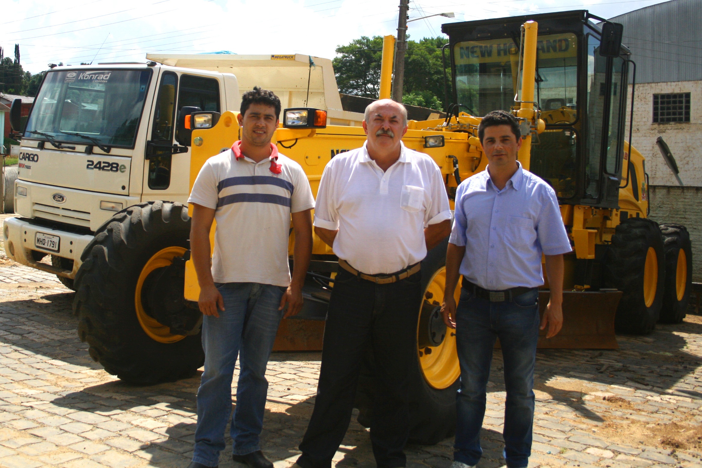 Presidente e Vice visitam Secretaria de Obras de Canoinhas