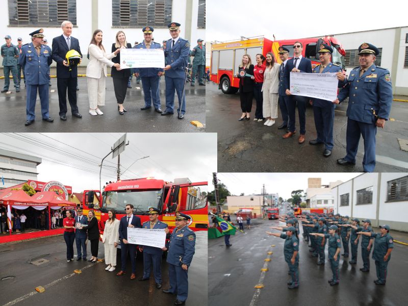 Tati Carvalho participa de formatura e passagem de comando no 9º Batalhão de Bombeiros Militar de Canoinhas 