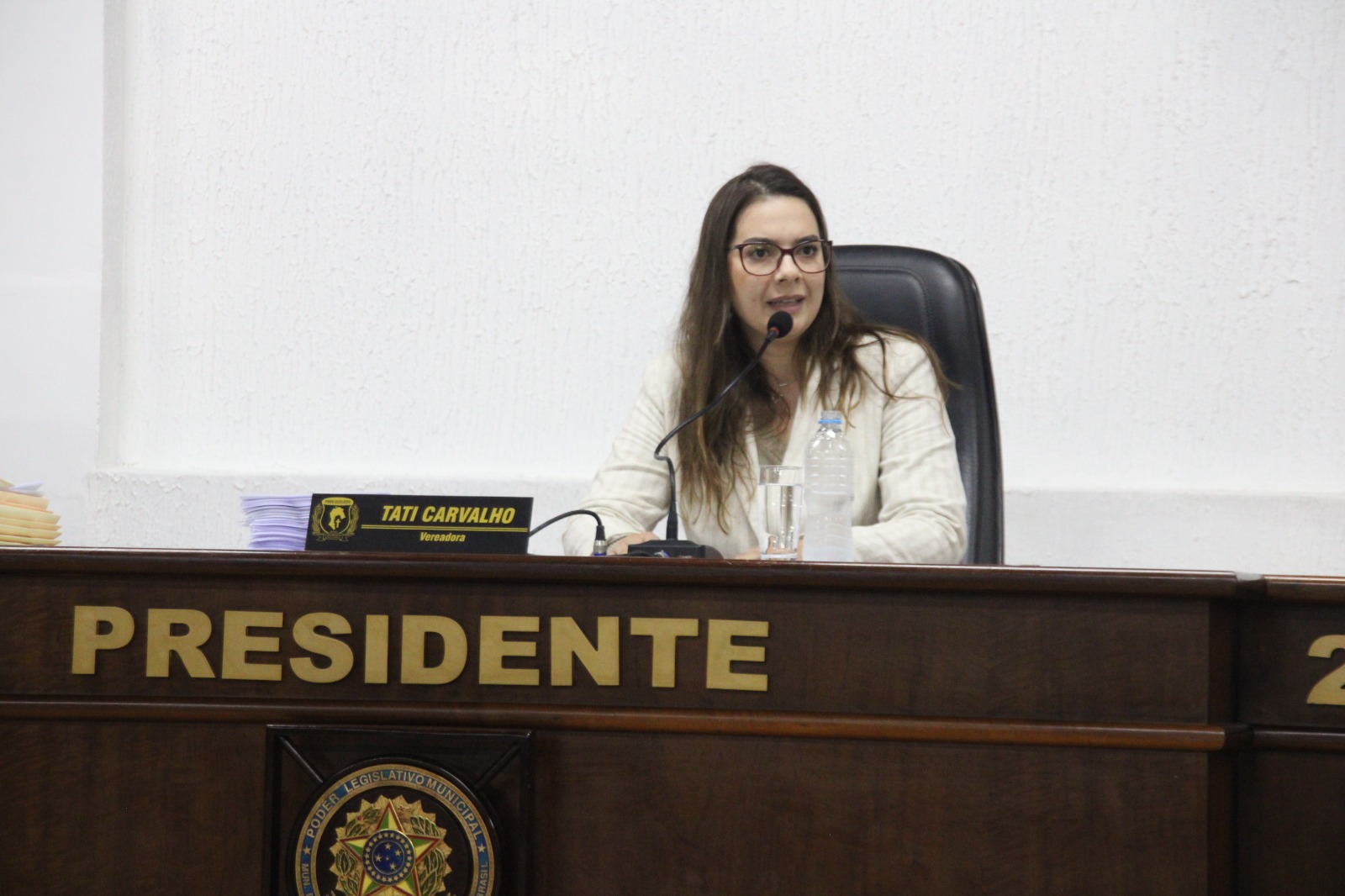 Vereadora e presidente Tati comemora aprovação de Projeto de Lei de sua autoria