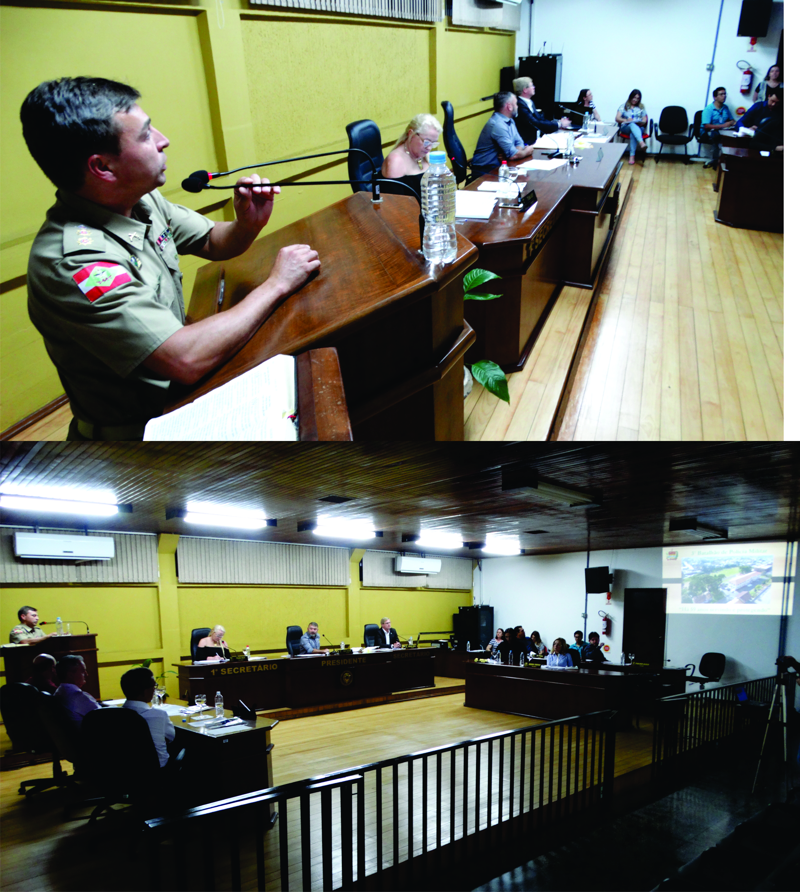 Vereadores recebem visita do Comandante da Polícia Militar de Canoinhas 