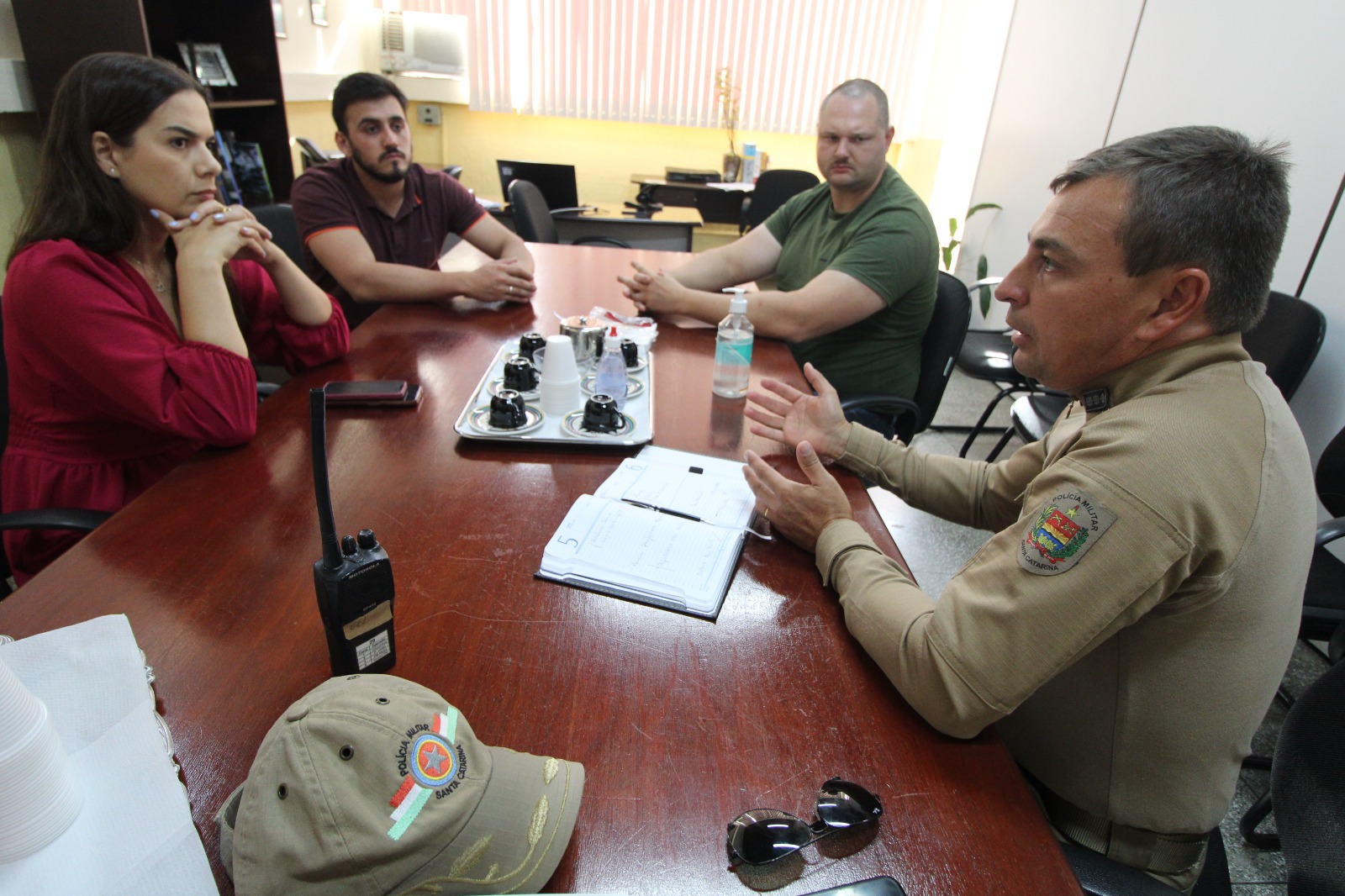 Vereadores se reúnem com Comandante da Polícia Militar 