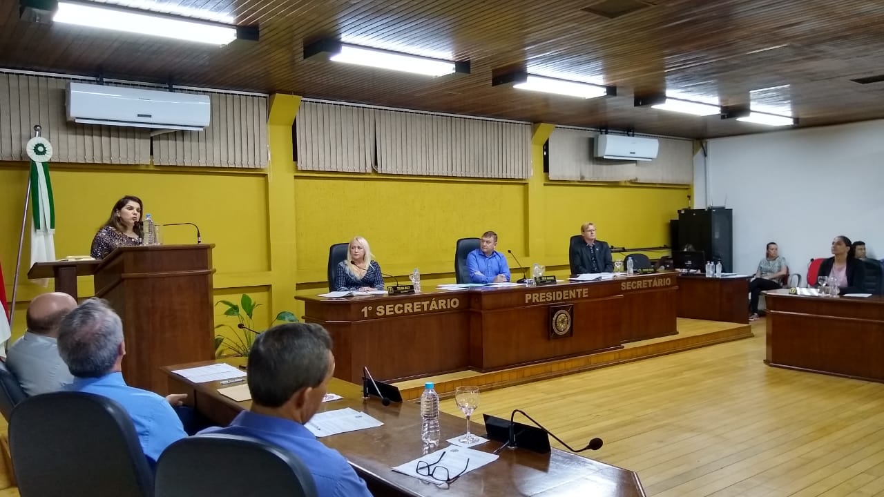 Zenici Dreher Secretária Municipal de Saúde usou da Tribuna na Câmara de Vereadores para tranquilizar população